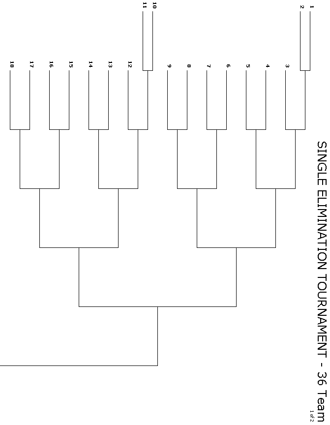 36 Team Single Elimination - 1 of 2