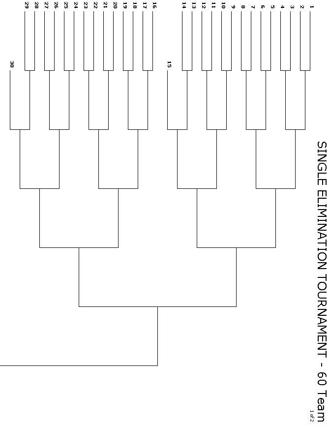 60 Team Single Elimination - 1 of 2
